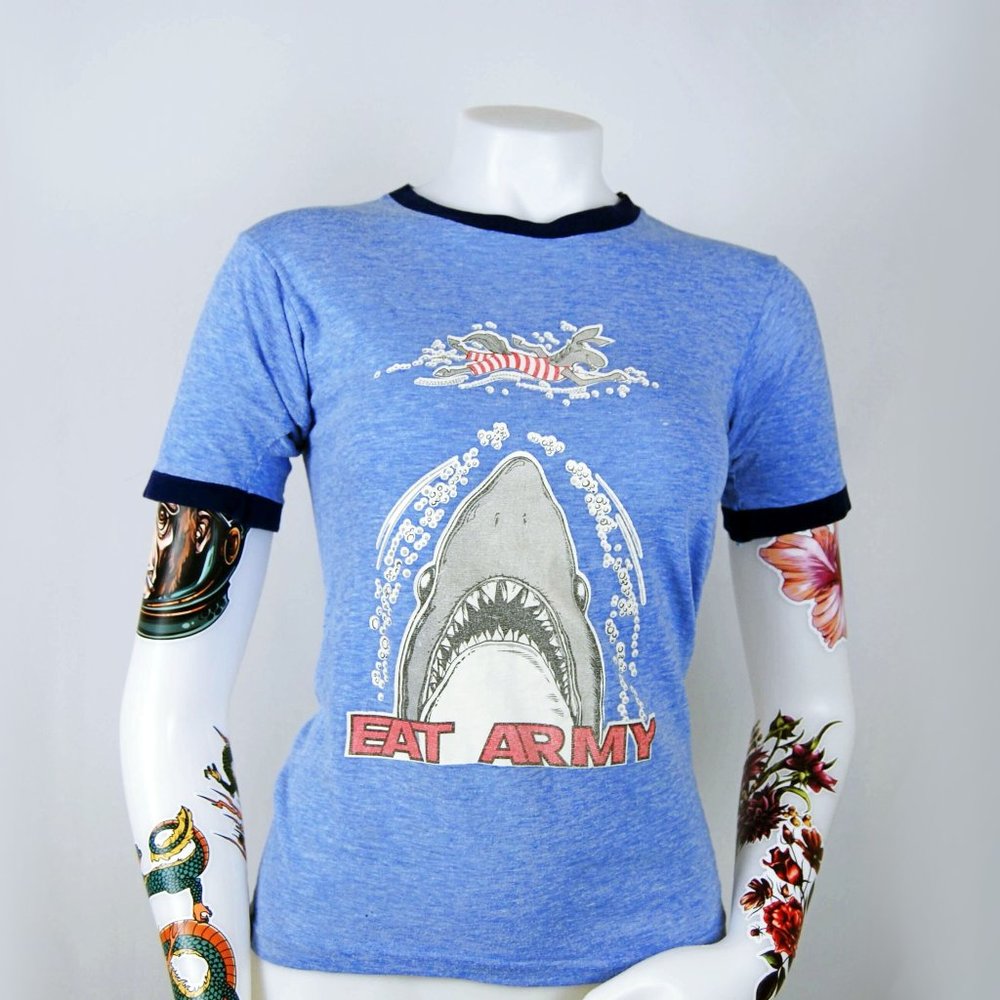 Rare Vintage Eighties "Eat Army" Graphic T-shirt